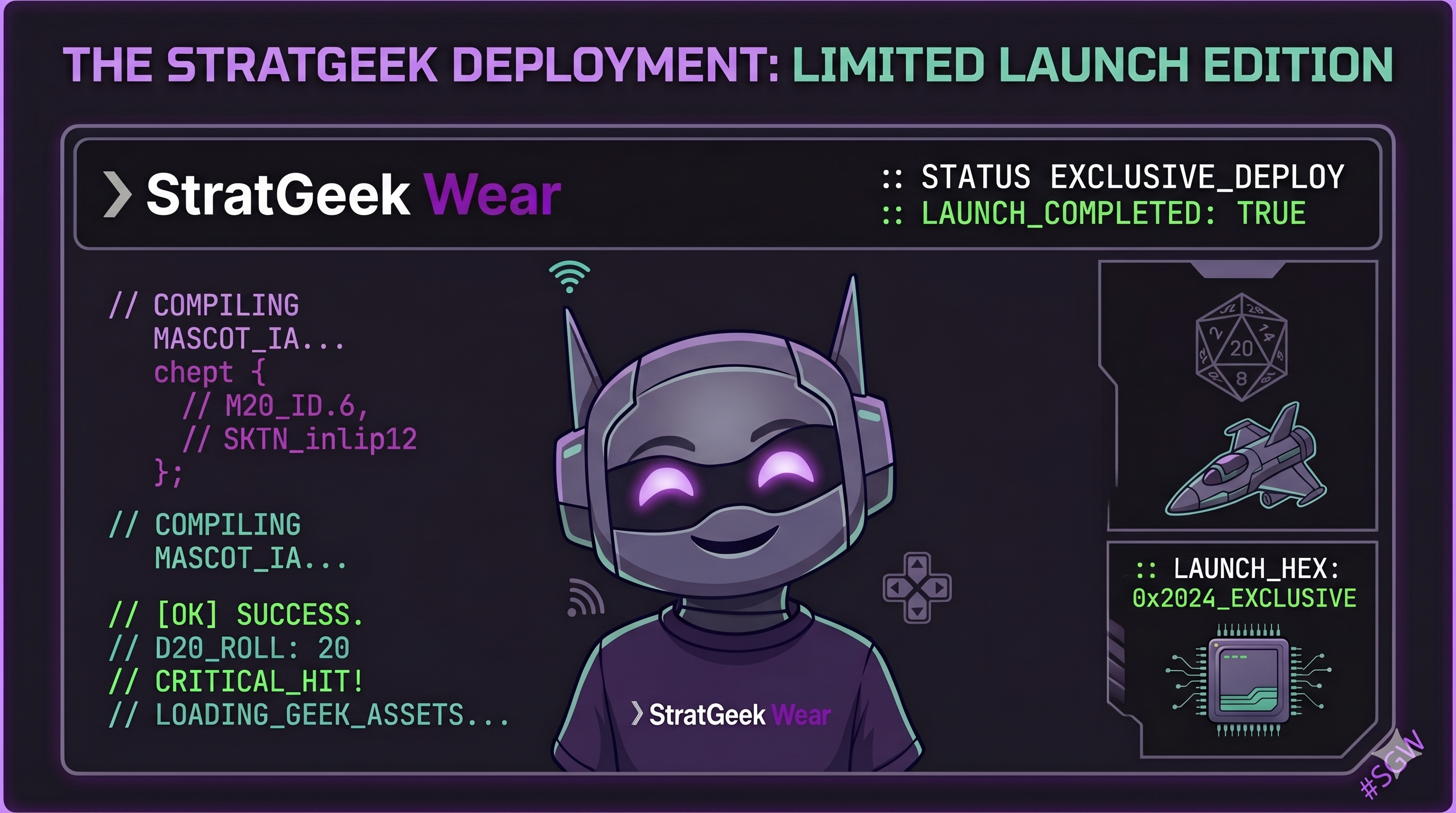 Mascote StratGeek.Wear
